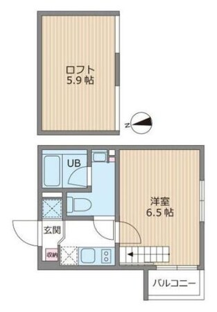 シャトレ生田緑地の物件間取画像